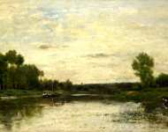 Charles-Franзois Daubigny - View on the Oise